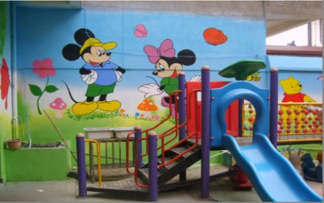 扬中幼儿园室外彩绘